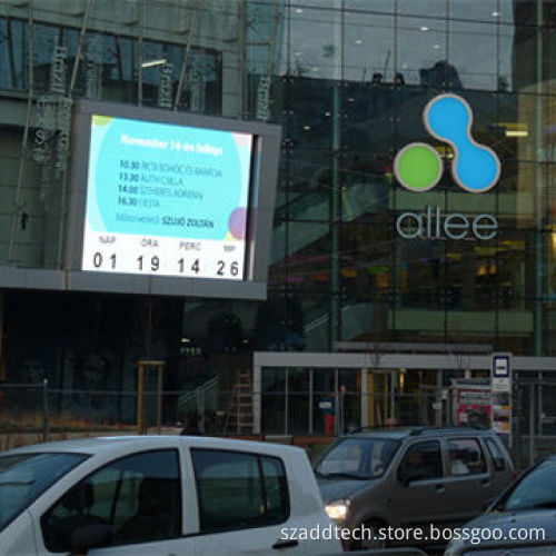 LED Panels for Outdoor Advertising Use, Installed in the Entrance of One Shopping Wall